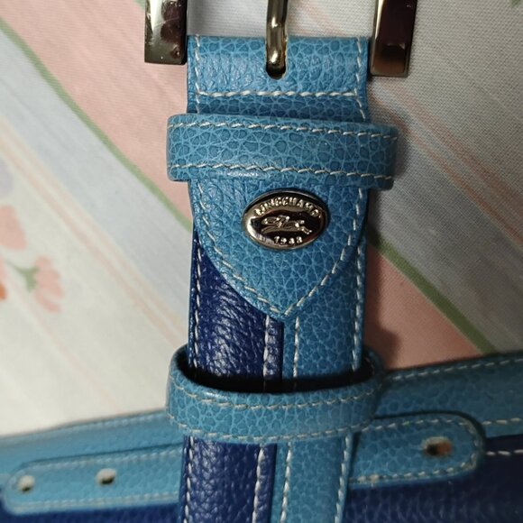 ❤️Womens LONGCHAMP PARIS Blue / Silver Buckle Belt Size M 30-34 main image 6